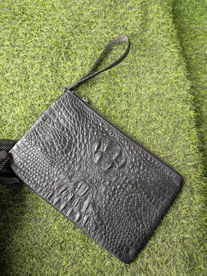 Crocodile Leather Clutch Bag