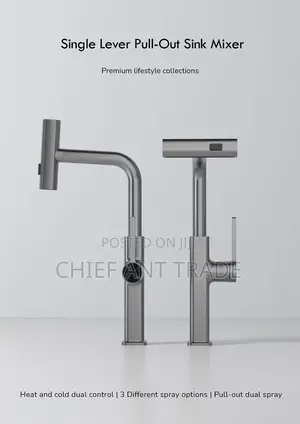 Pull Kitchen Faucet / Tap . Hot Cold. 6018h