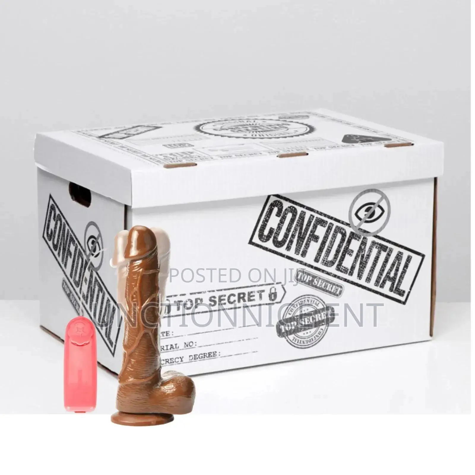 Tilecc Dildo Vibrator Simulation Brown 7.5 Inches