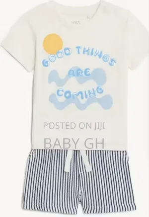 M S Baby Top and Shorts 6-9months