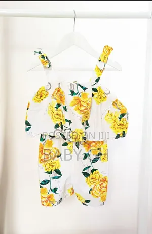 River Island Kids Yellow Flower Jumpsuit 4-5years