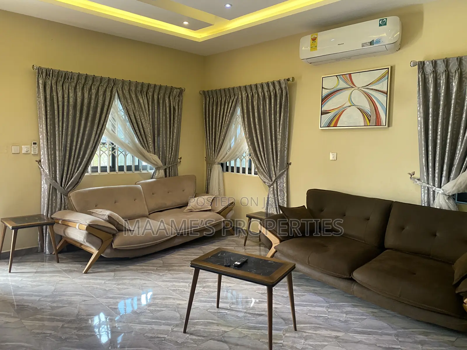 Furnished 4bdrm Duplex in West Legon for rent