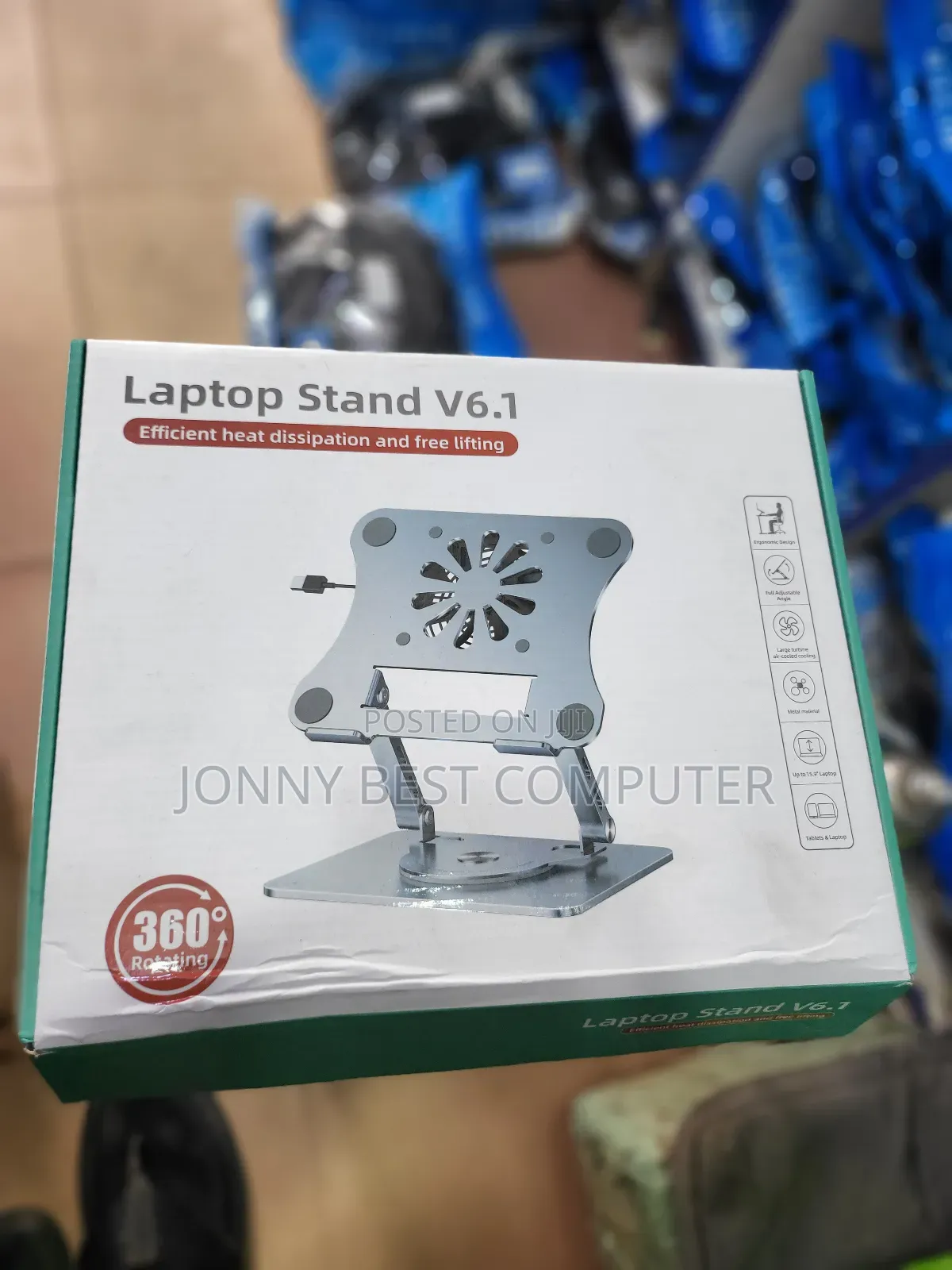 360 Laptop Stand With Fan