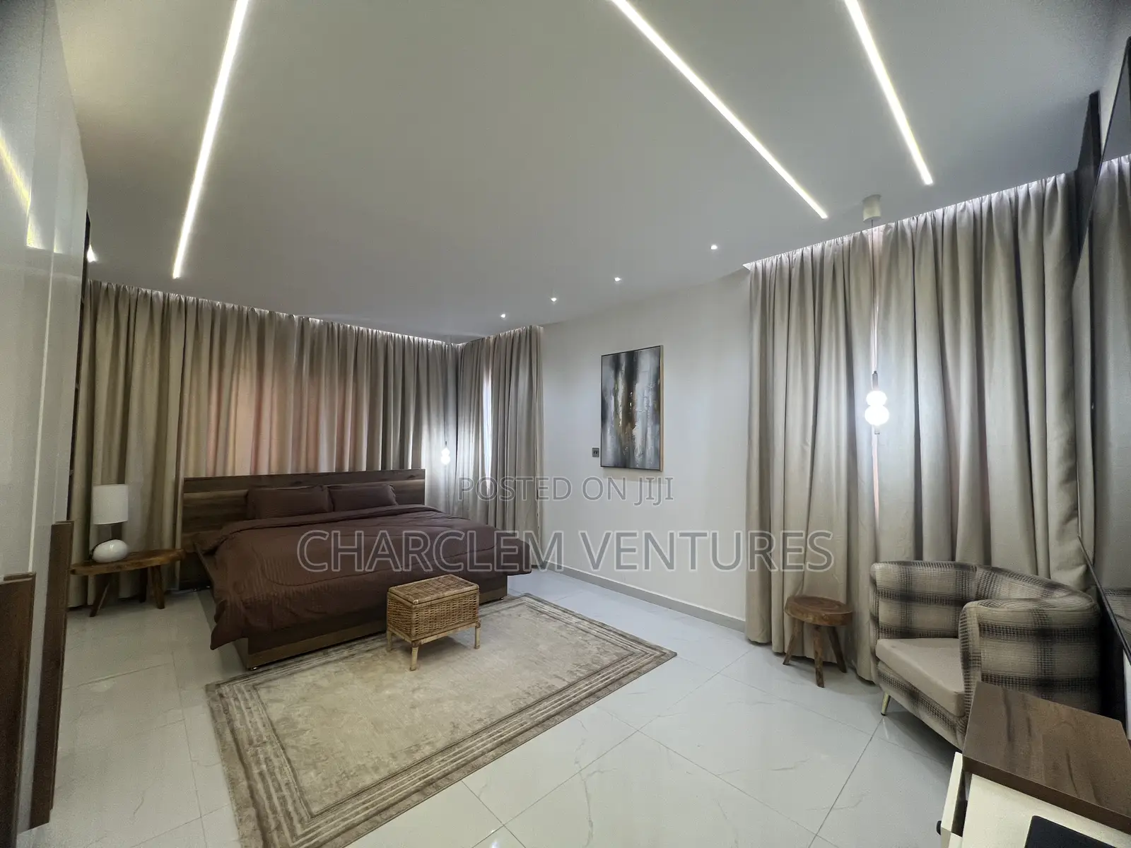 Furnished 3bdrm Apartment in Charclem Ventures, East Legon for rent