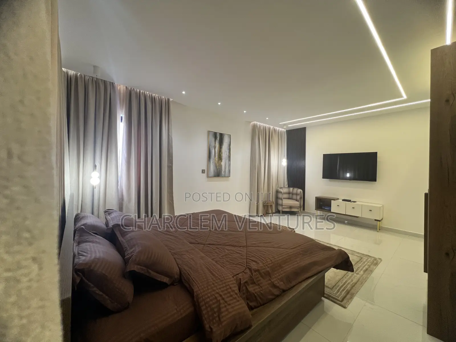 Furnished 3bdrm Apartment in Charclem Ventures, East Legon for rent