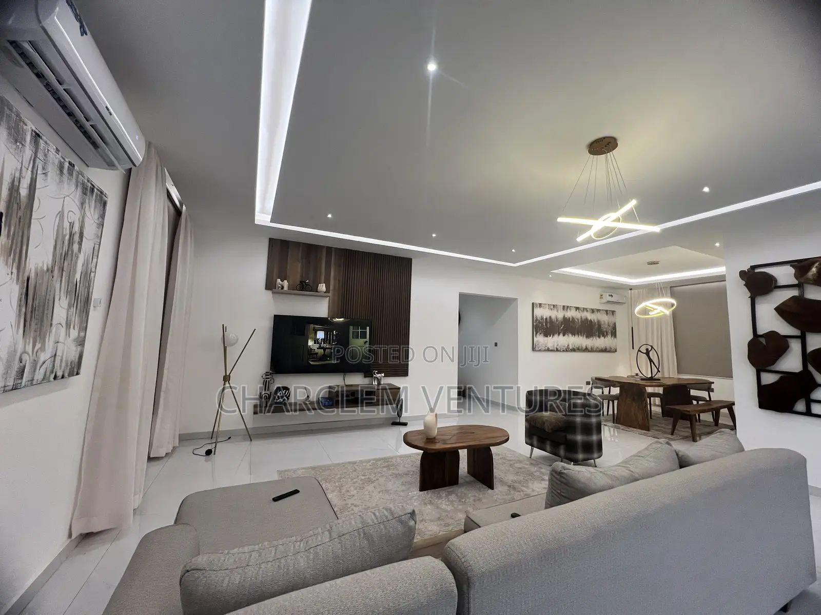 Furnished 3bdrm Apartment in Charclem Ventures, East Legon for rent