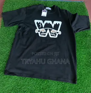 Original Quality Pure Black Round Neck T-Shirts for Sale