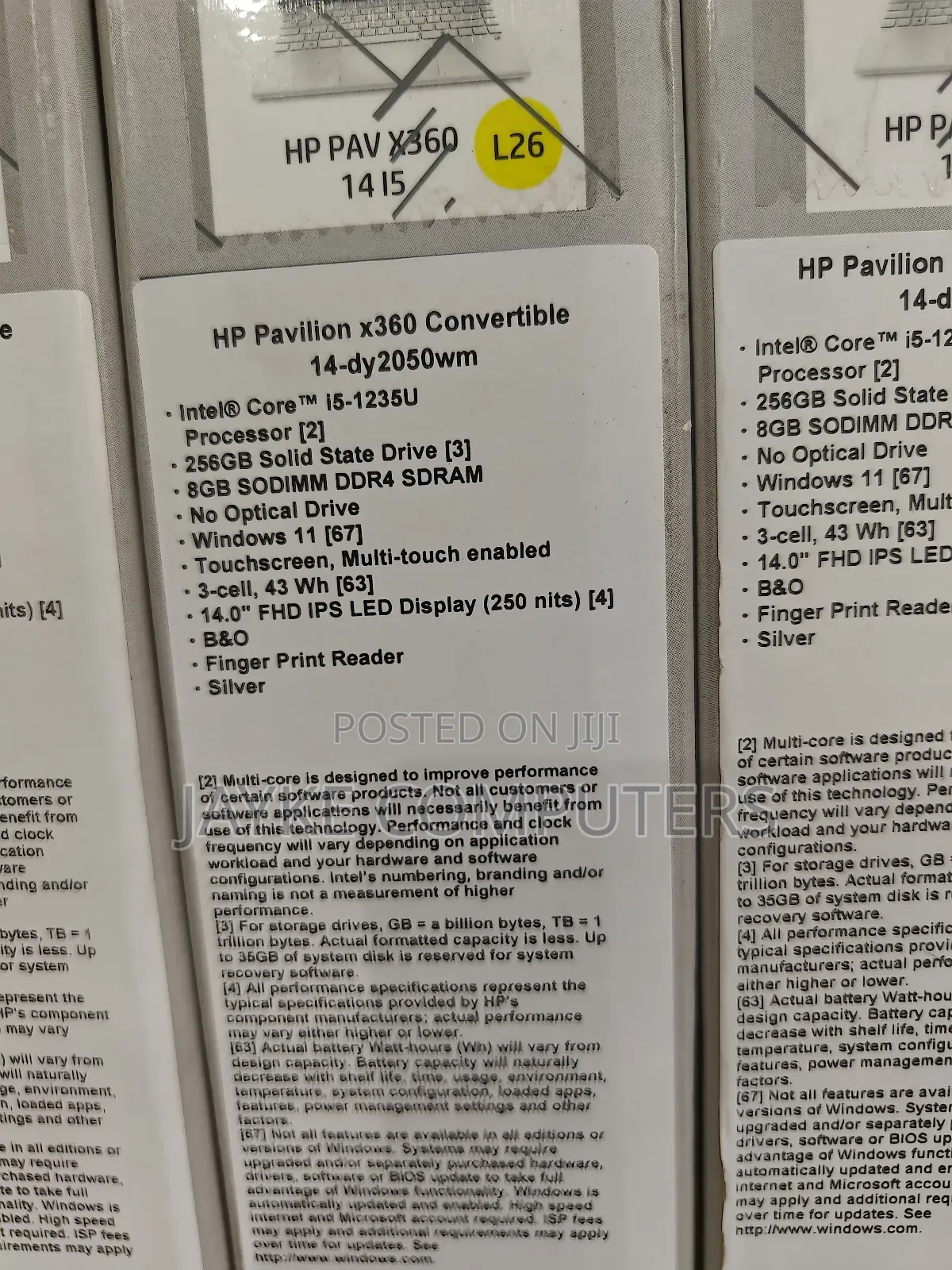 New Laptop HP Pavilion 14 8GB Intel Core i5 SSD 256GB