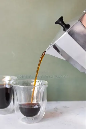 La Cafetière Venice Aluminium Espresso Maker Six Cup Silver