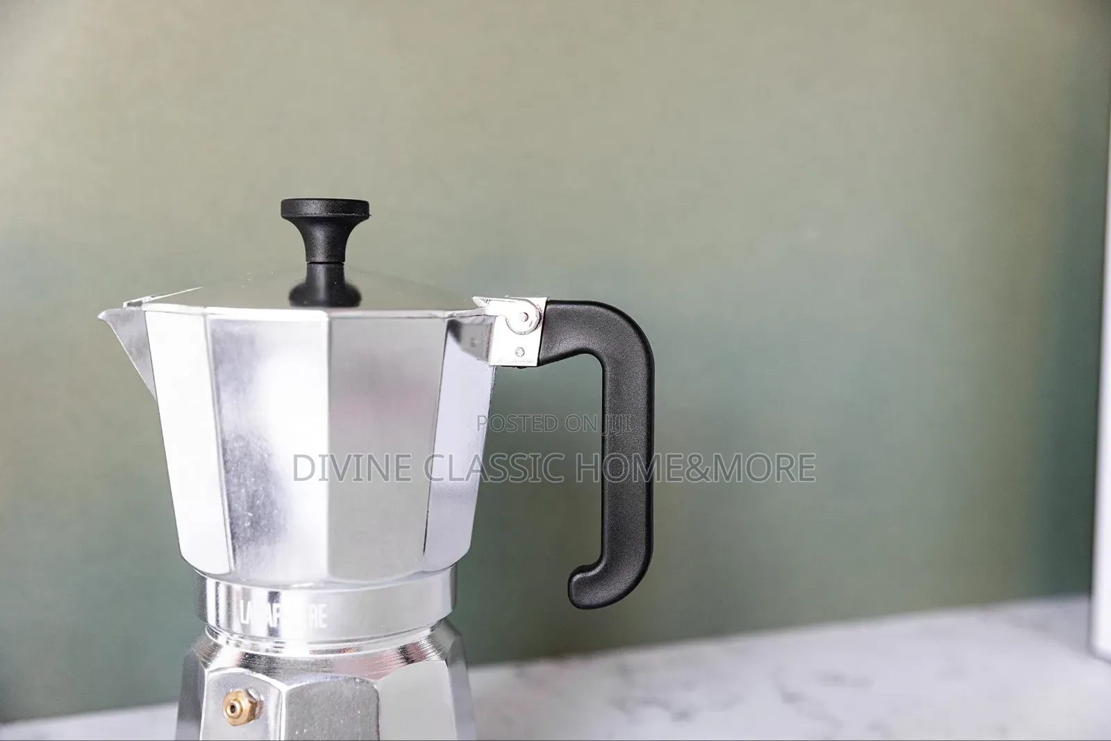La Cafetière Venice Aluminium Espresso Maker Six Cup Silver