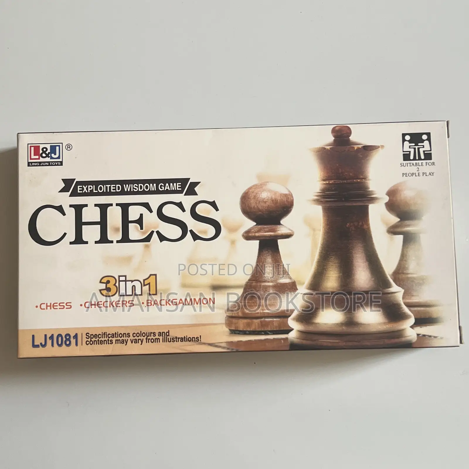 Chess Checkers Backgammon 3 in 1