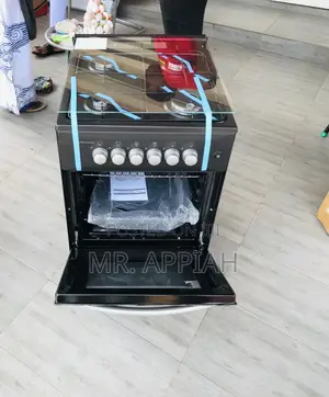 New 50x50 Gas Oven 4 Burner(Black)