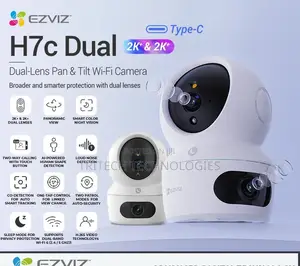 Ezviz 3mp H7c Dual-Lens Pan Tilt Wi-Fi Camera
