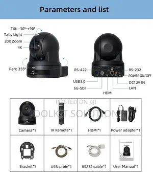  Full Ndi|Hx 20x 6g-Sdi PTZ Camera