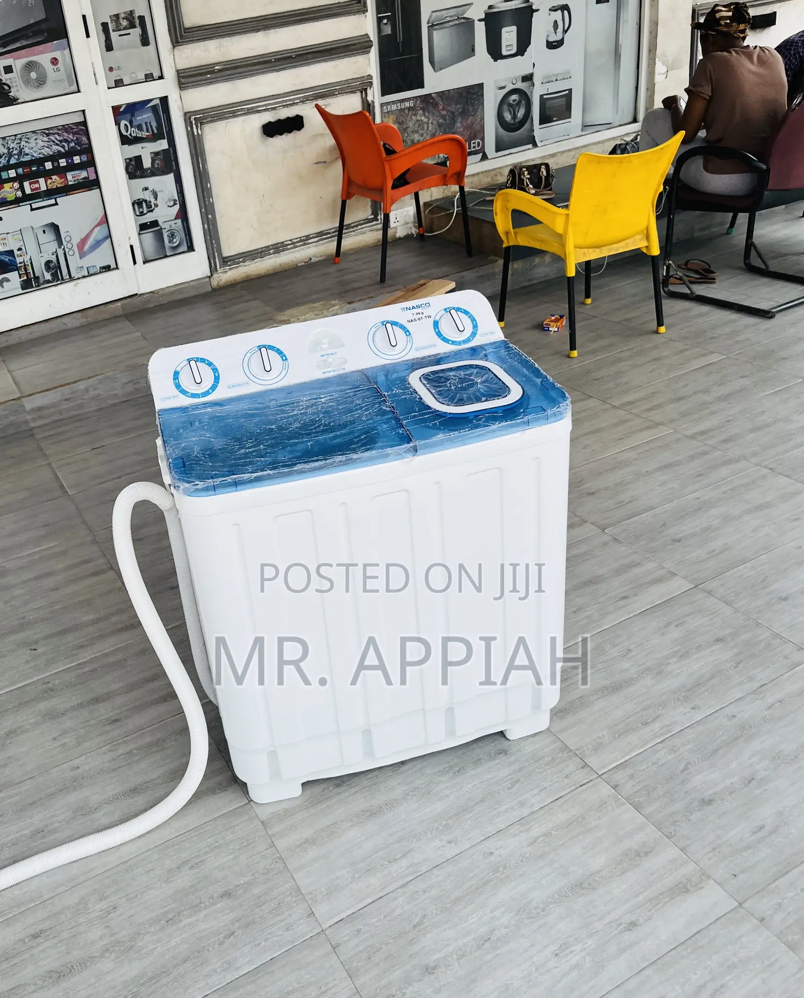 Quality Nasco 7kg Twin Tab Washing Machine + Magic Filter