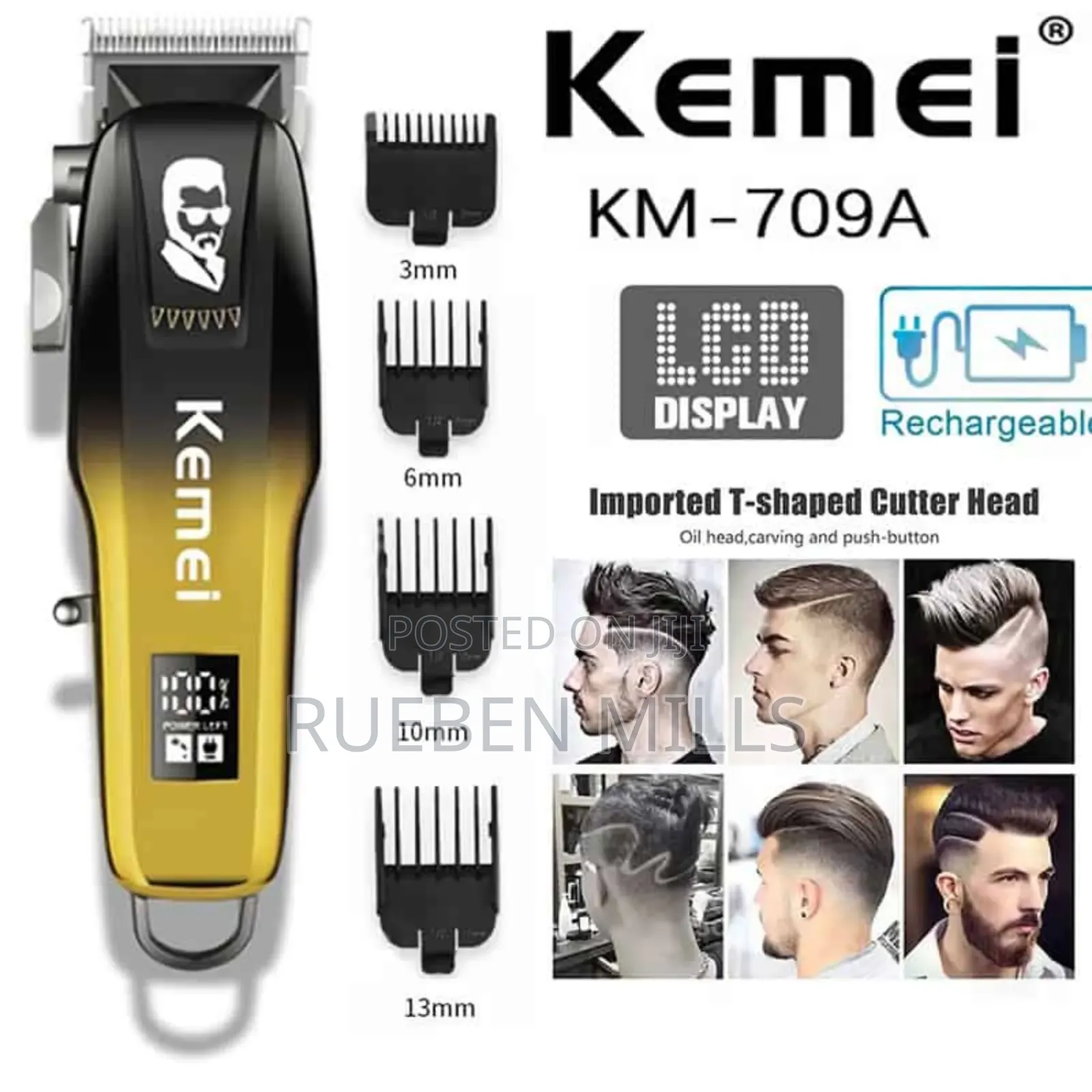 Kemei Pro Electric Hair Clipper Barbering Machine Hair Salon