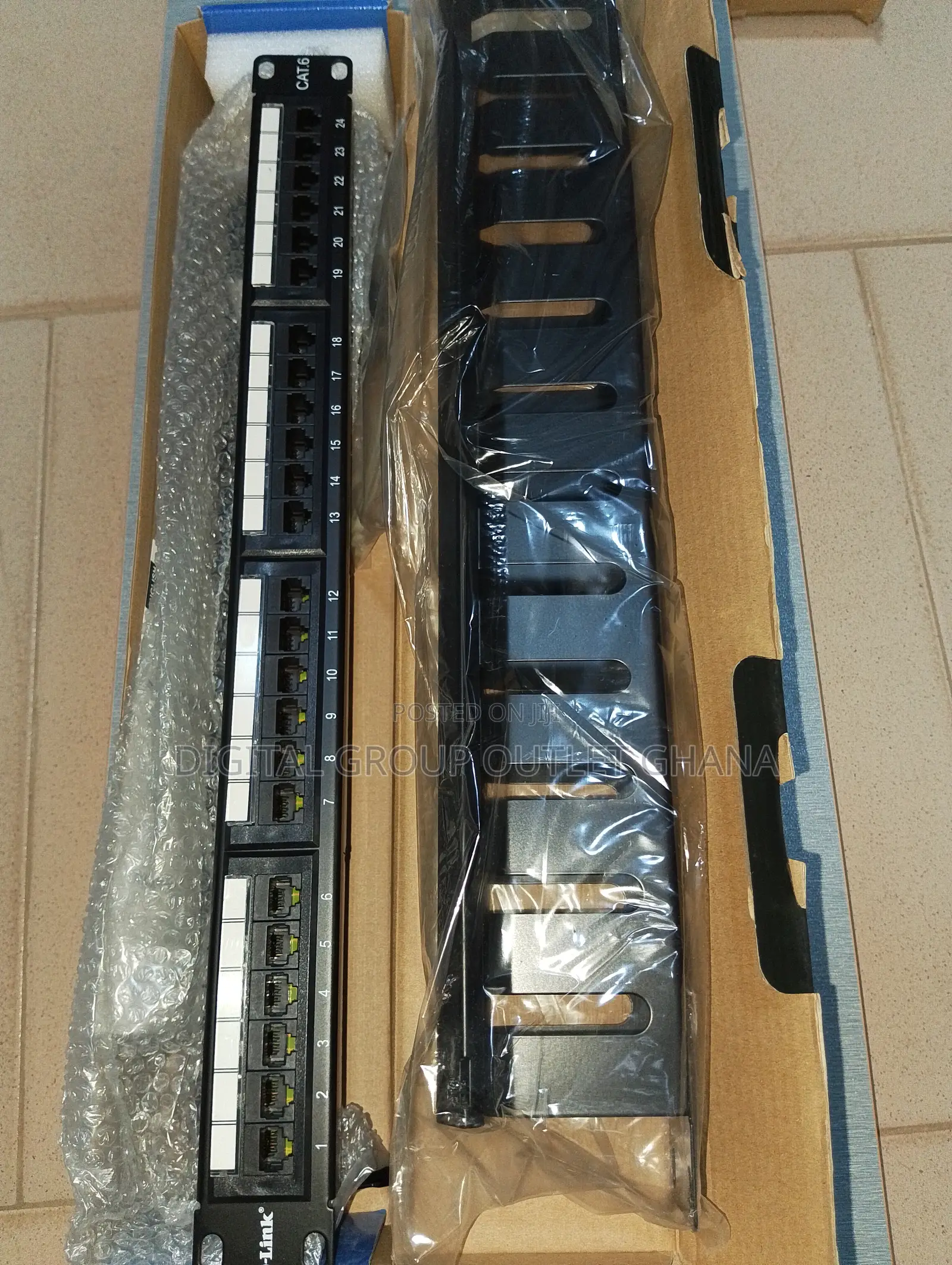 D-Link Unshielded 24port Patch Panel Full Loaded
