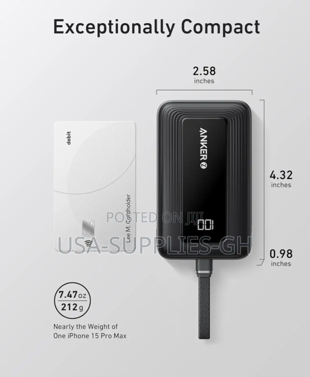 Anker Zolo Power Bank - 30w Super Fast Charging - From Usa