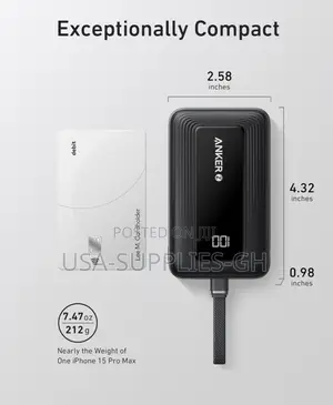 Anker Zolo Power Bank - 30w Super Fast Charging - From Usa