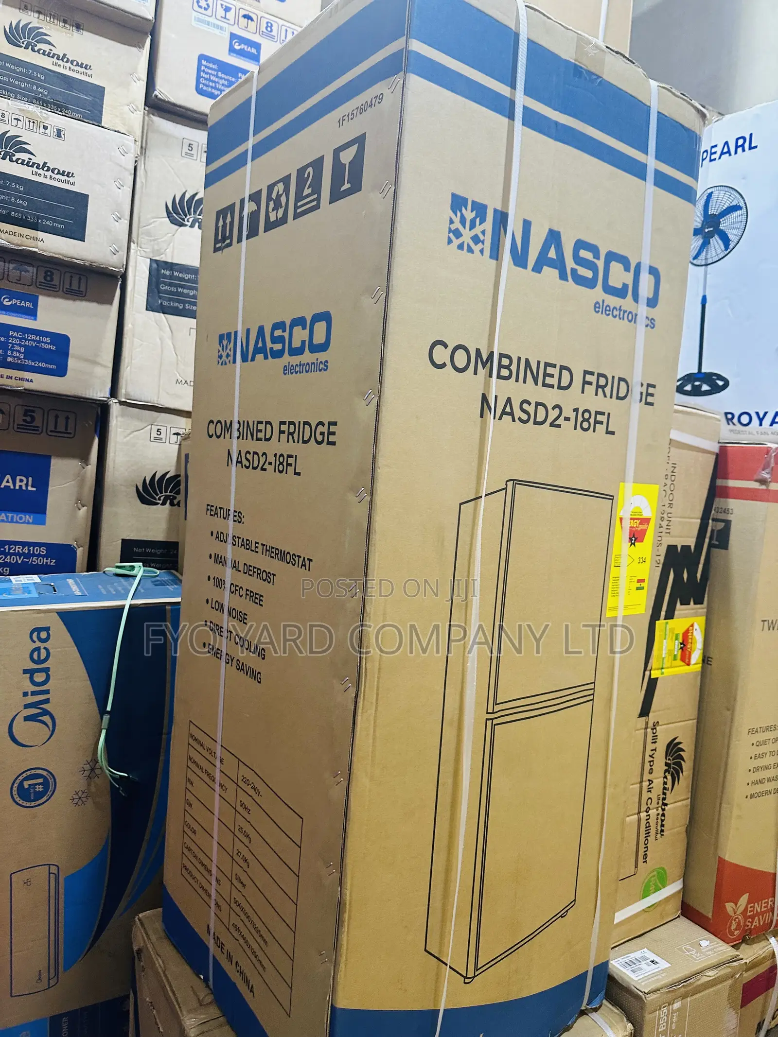 Nasco 136ltr Bottom Freezer With Flexible Storage