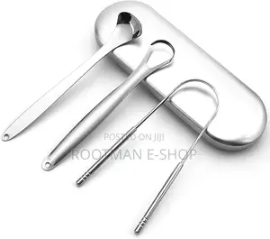 Stainless Steel Tongue Tounge Cleaner Scraper Dental Care