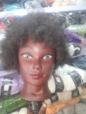 Afro Human Mannequin Head