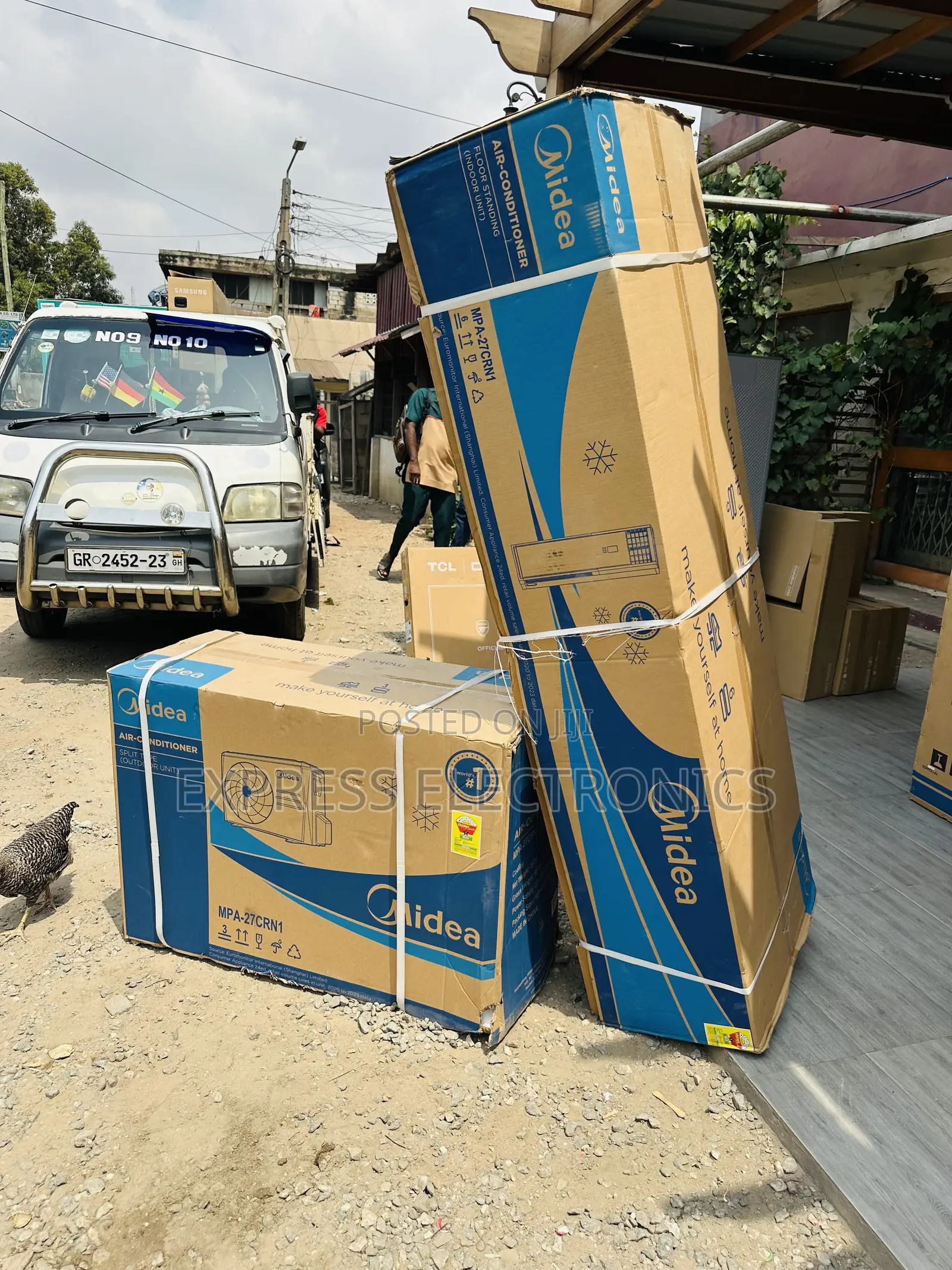 Fire Proof Electric Box Midea Split Standing 3.0hp