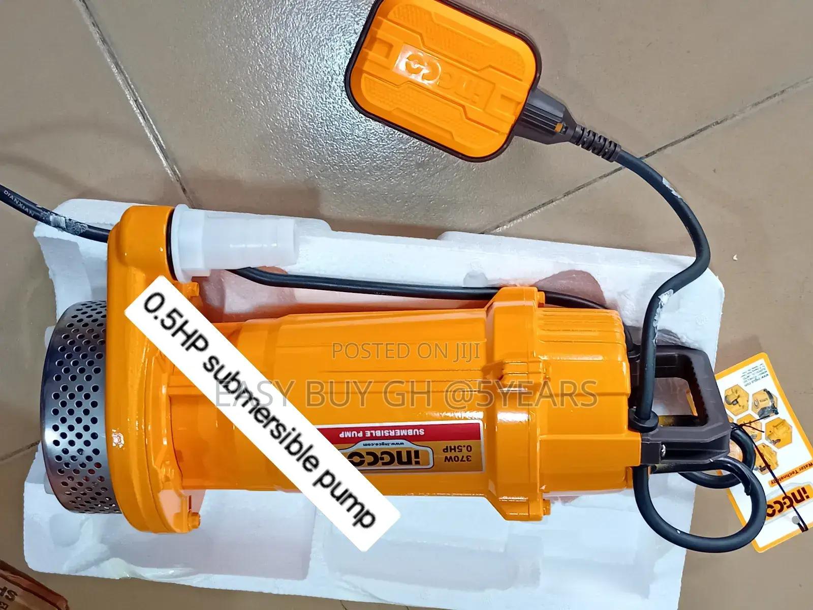 Jim- Dandy Ingco 0.5HP Water Submersible Pump 370watts