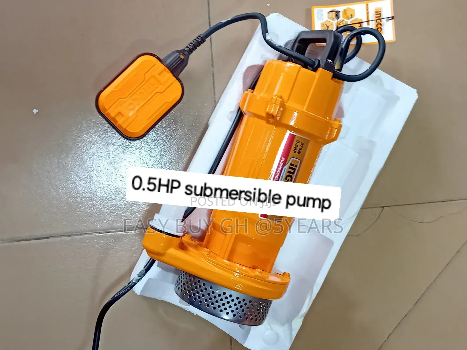 Mind Blowing 370watts Ingco 0.5HP Submersible Water Pump