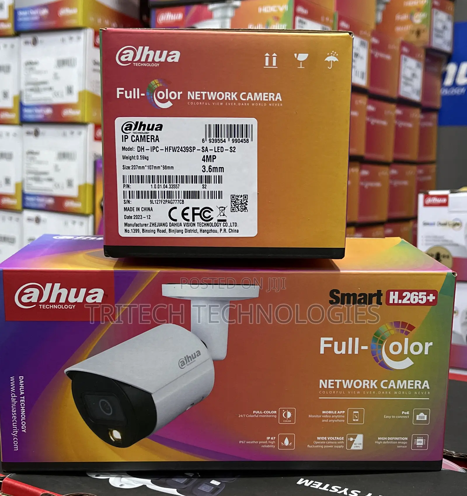 Dahua 4mp Camera Full Color + Sounds Ipc-Hfw2439s-Sa-Led-S2