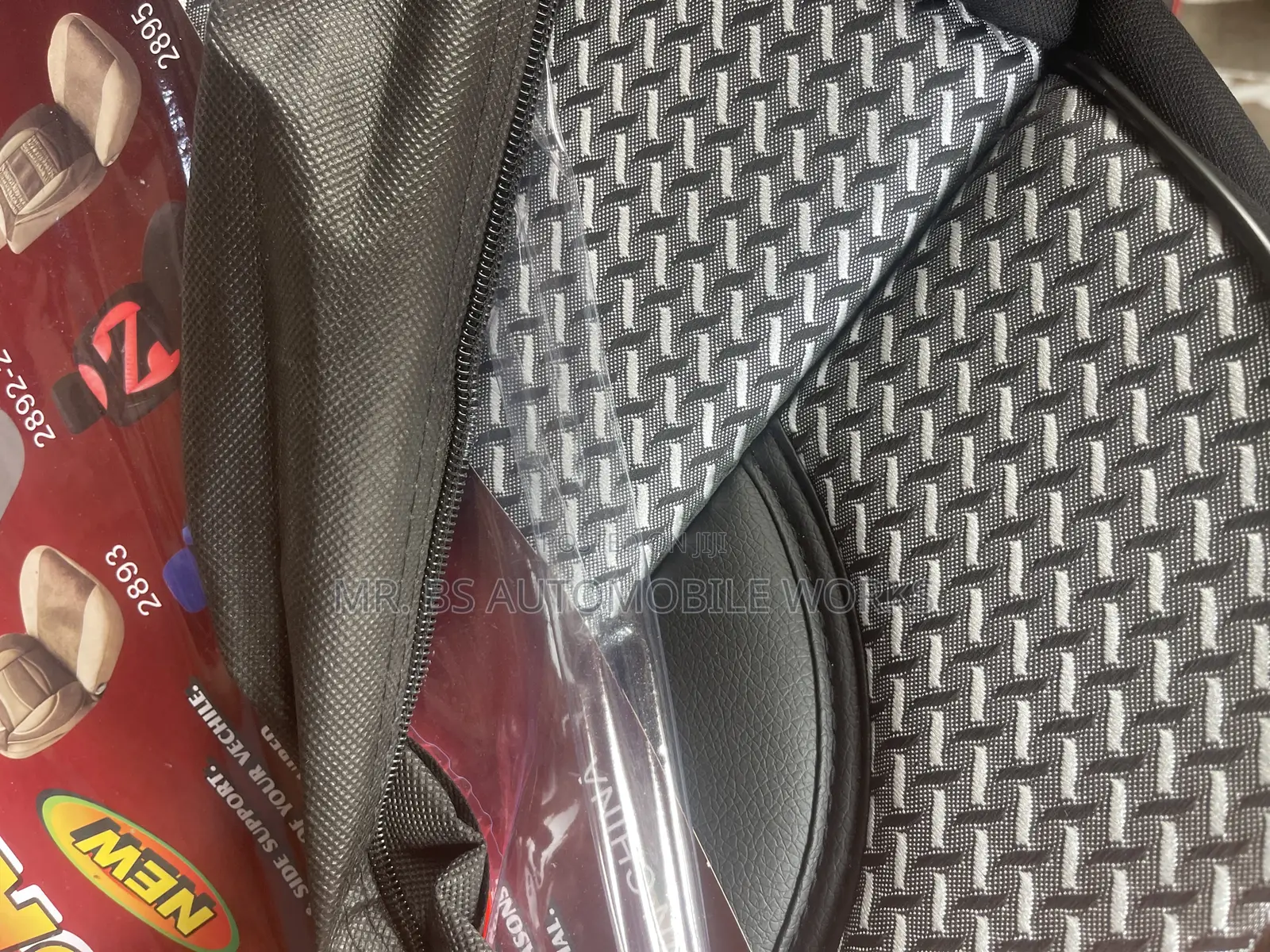 Leather And Fabric Seat Cover