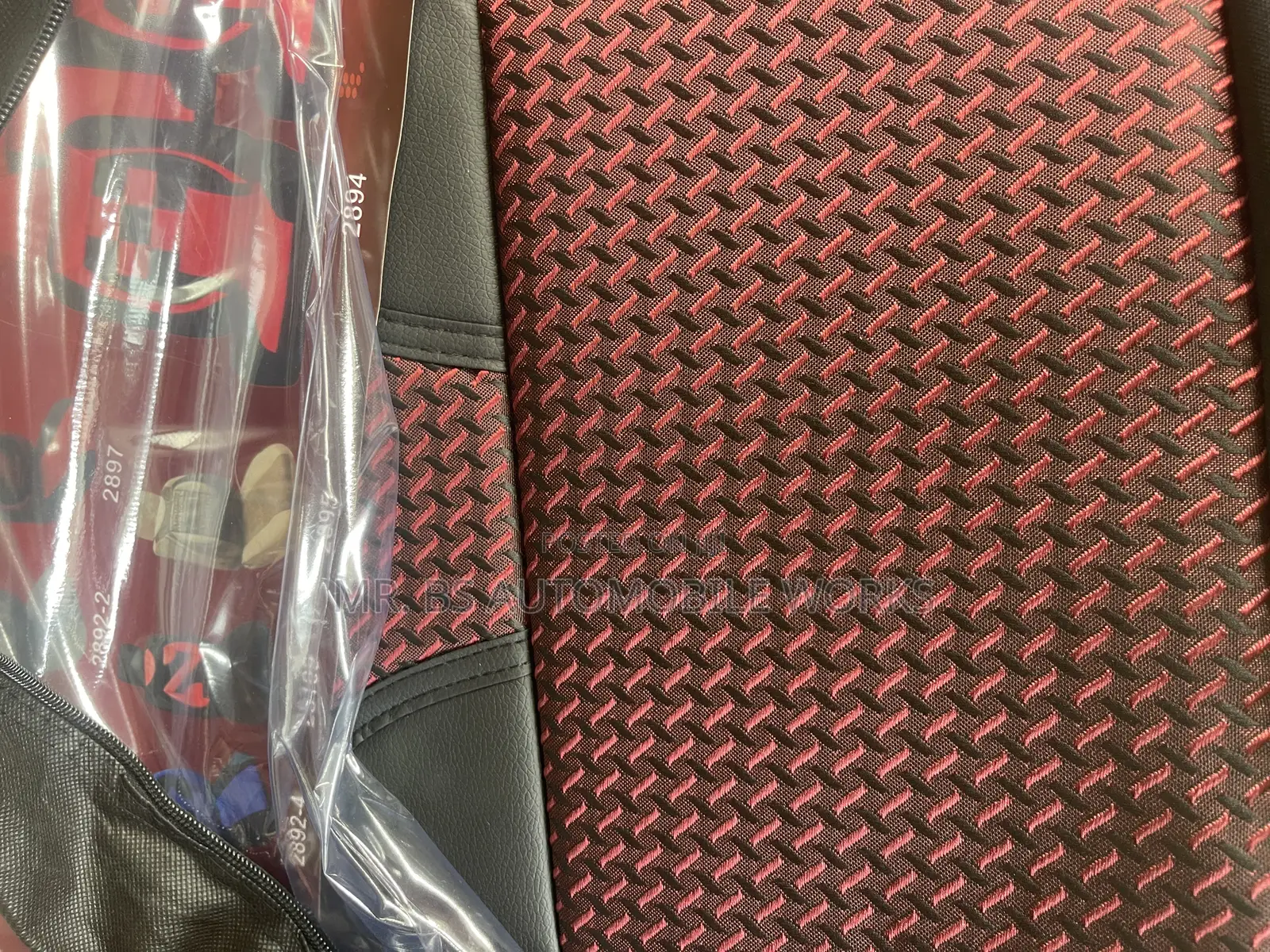 Leather And Fabric Seat Cover