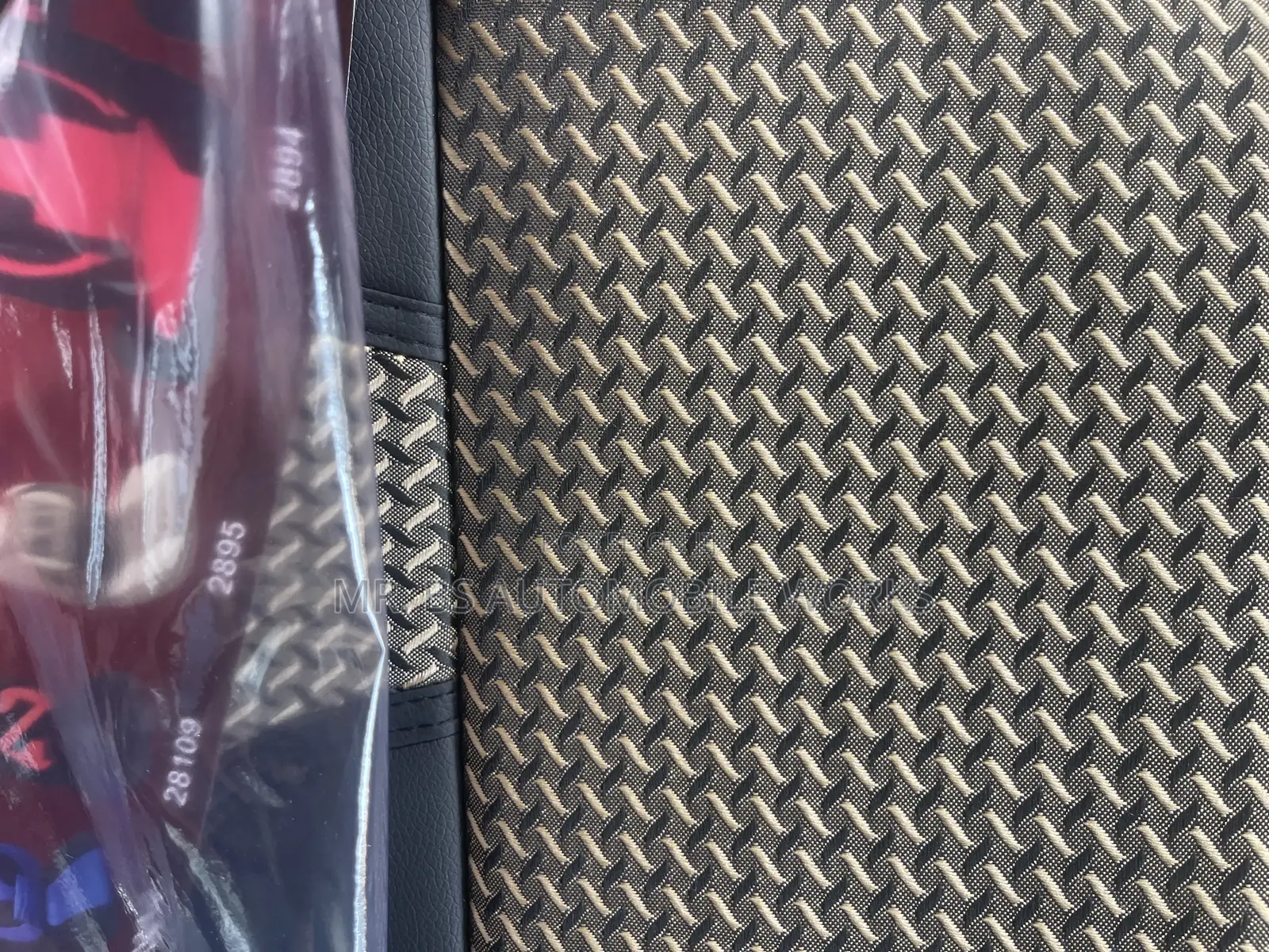 Leather And Fabric Seat Cover