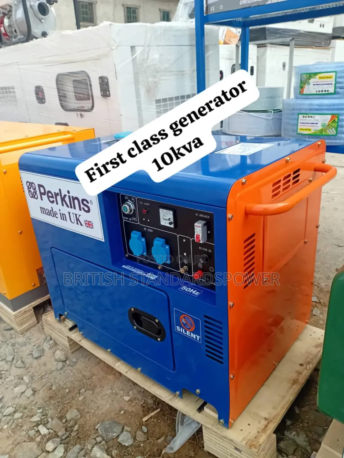 Blue and Orange 10kva 13000watt Perkins Generator Diesel
