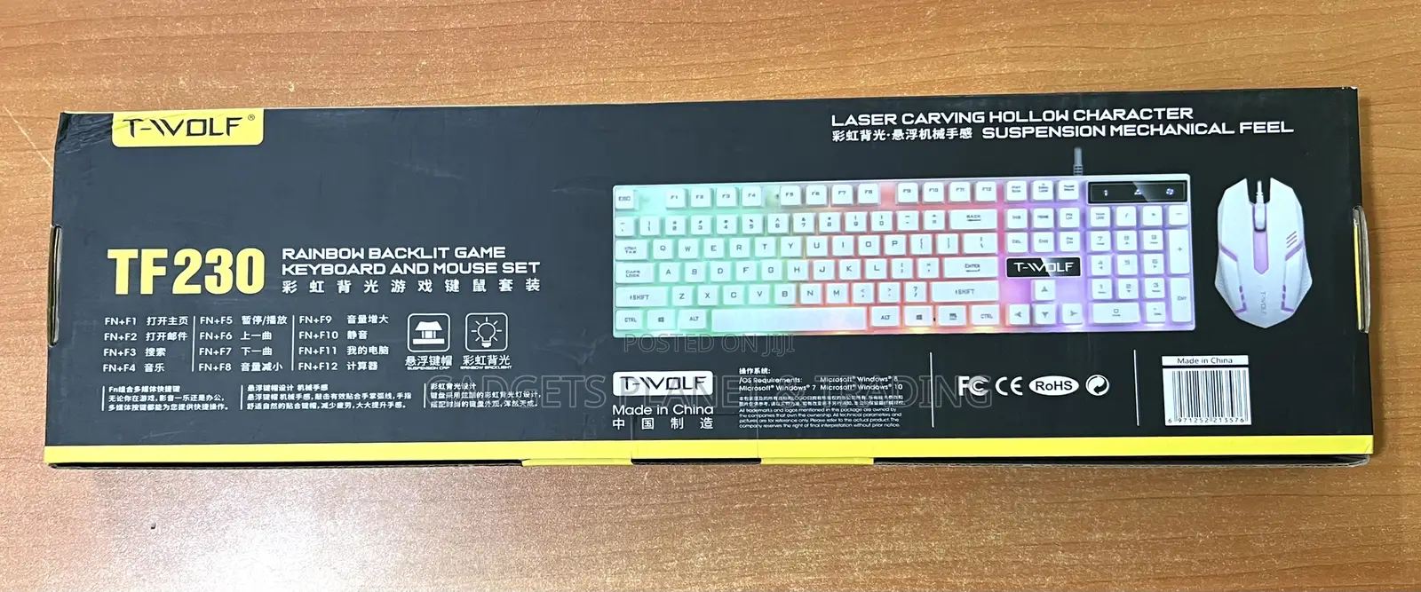 T-Wolf Gaming Usb Wired Keyboard Mouse Set Combo - Tf230