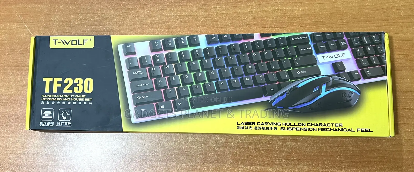 T-Wolf Gaming Usb Wired Keyboard Mouse Set Combo - Tf230
