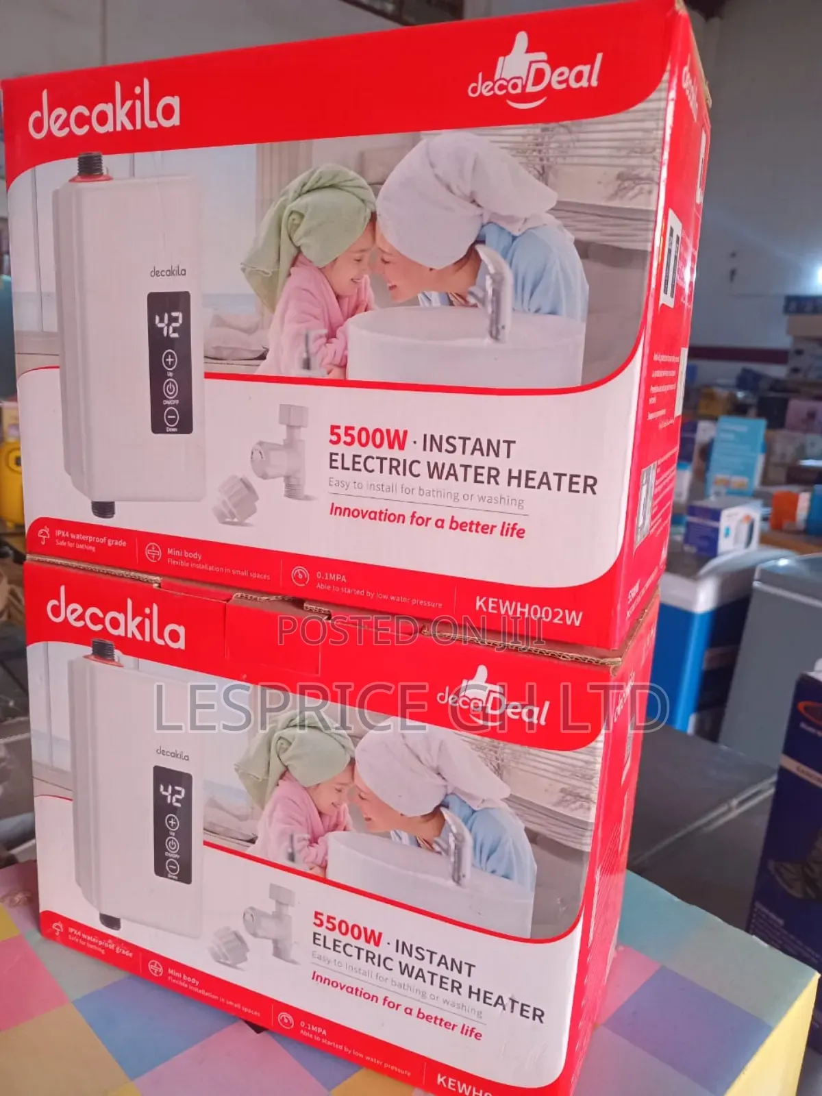Safe Quick: Decakila 5500W Instant Heater in Stock!