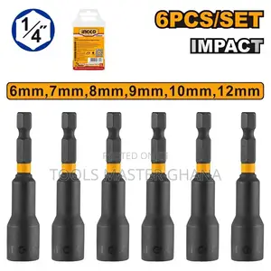 6 Pcs Impact Magnetic Nut Set - Amn65061