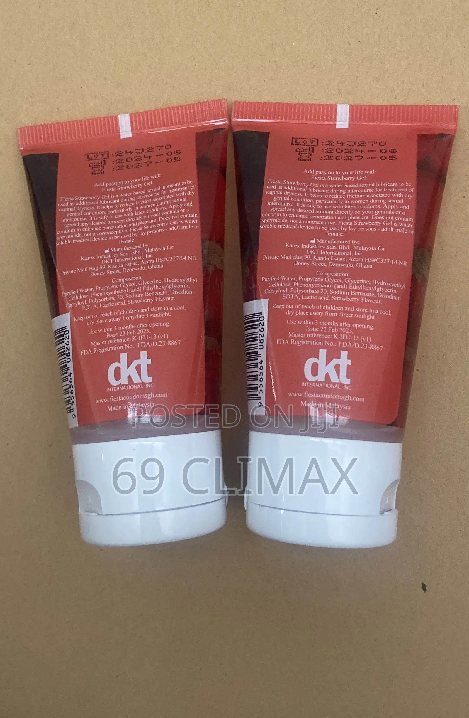 Fiesta Strawberry Lubricant