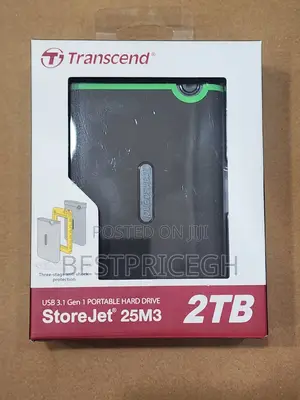 Transcend Storejet 25M3 2TB Hard Drive.