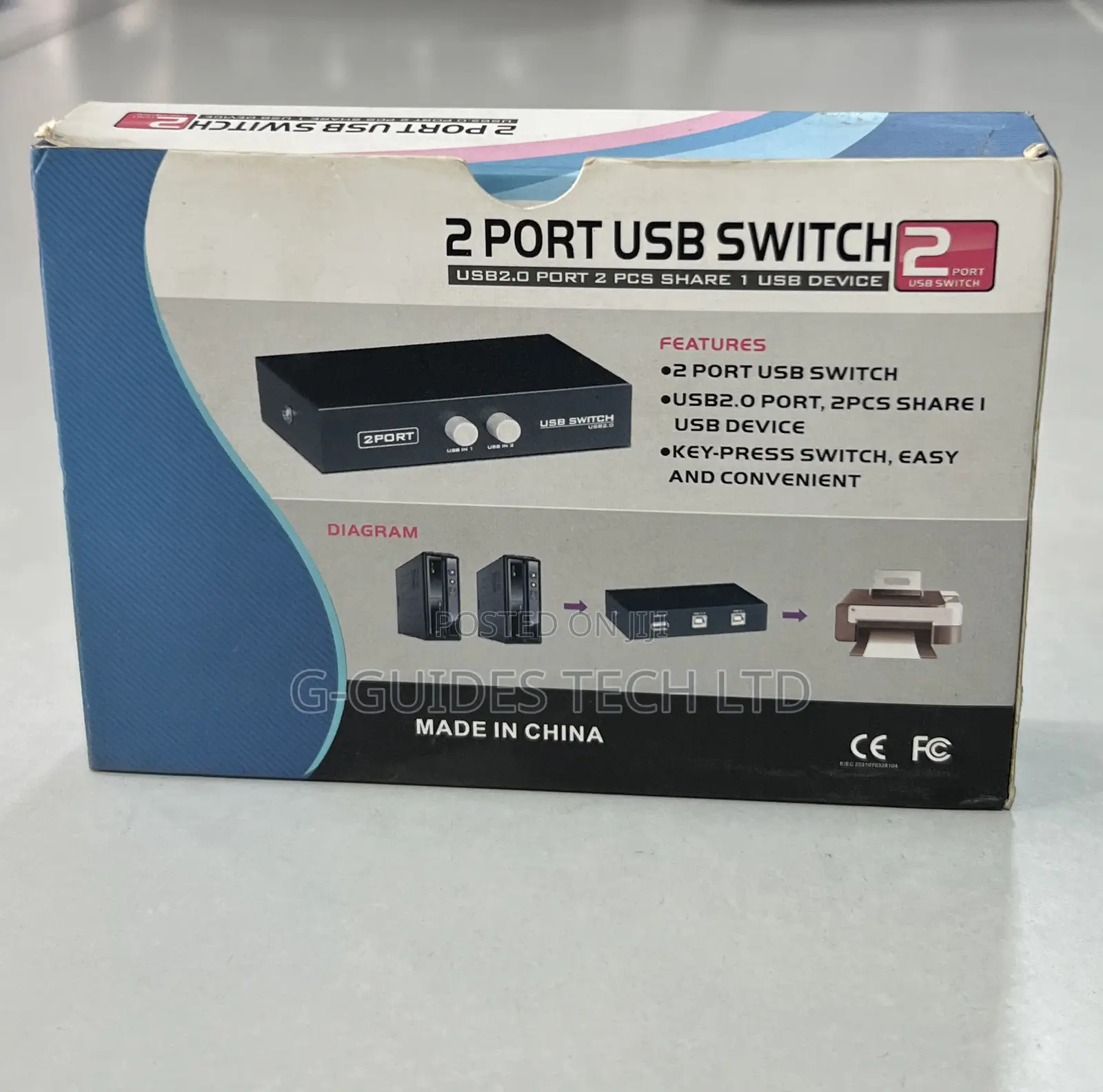 2 Port Usb 2.0 Printer Sharing Switch, 2-Port Printer Switch