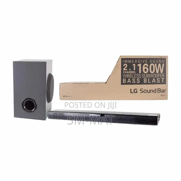 BASS BLAST LG SQC1 Sound Bar – 2.1CH – Black