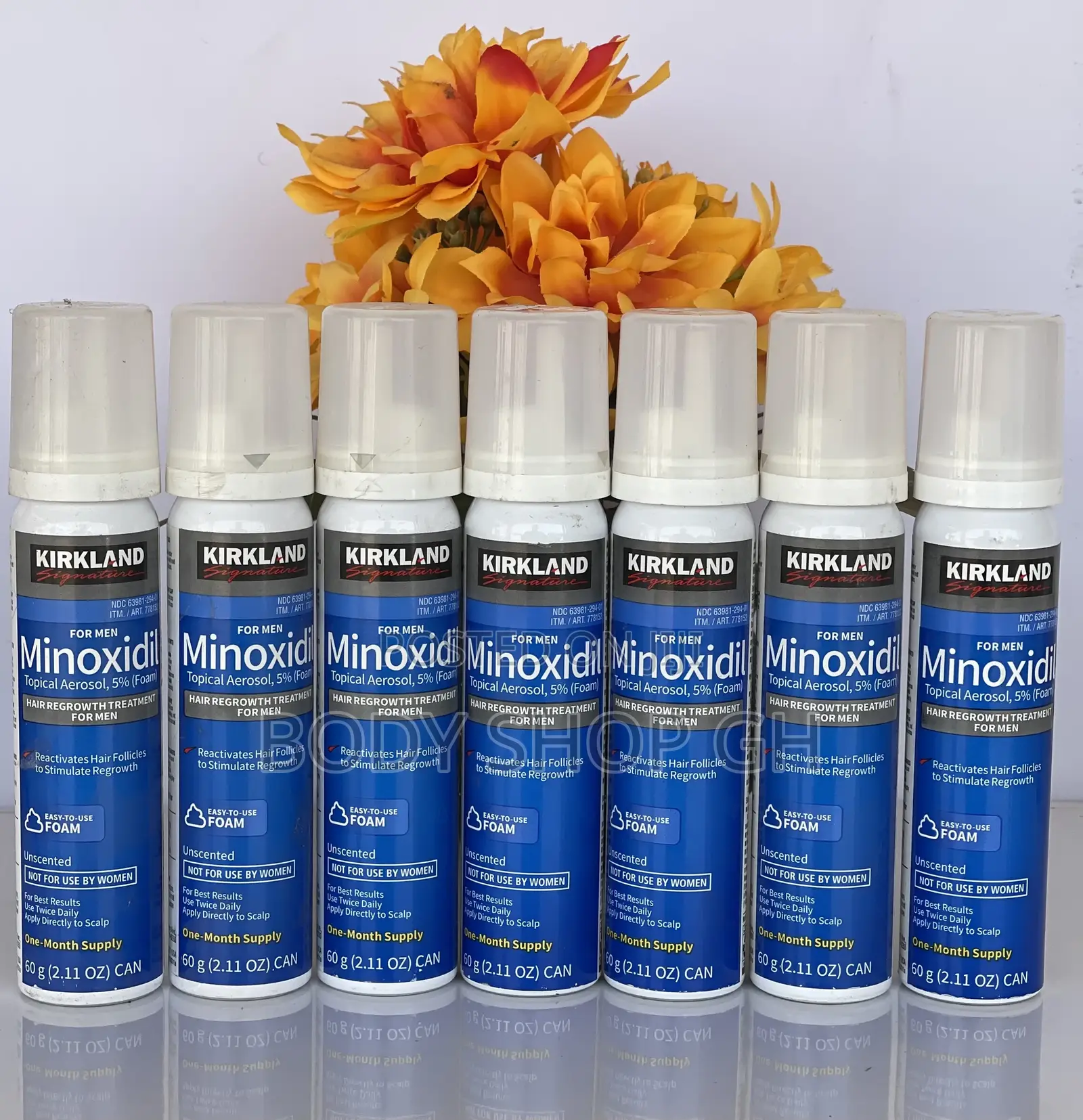 Kirkland Minoxidil Foam for Hairline, Bald Spot, Beard Growt