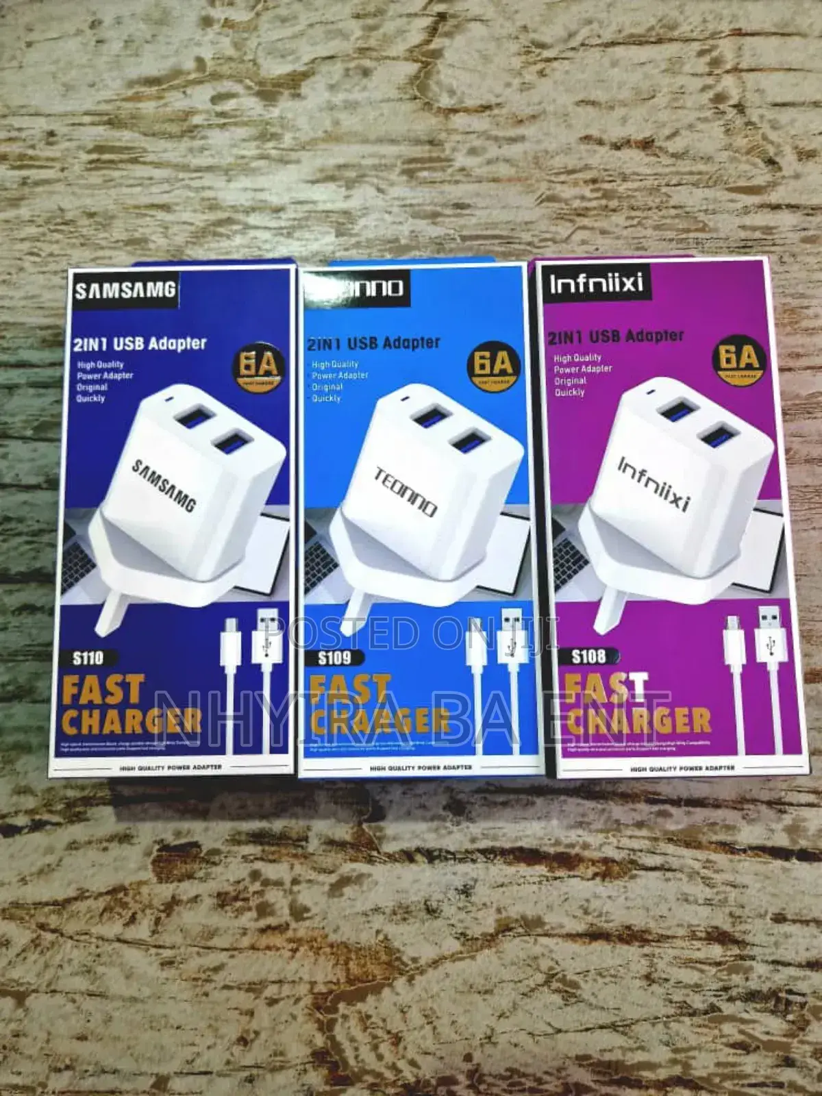 Original Chargers Available Type C, iPhone and Android