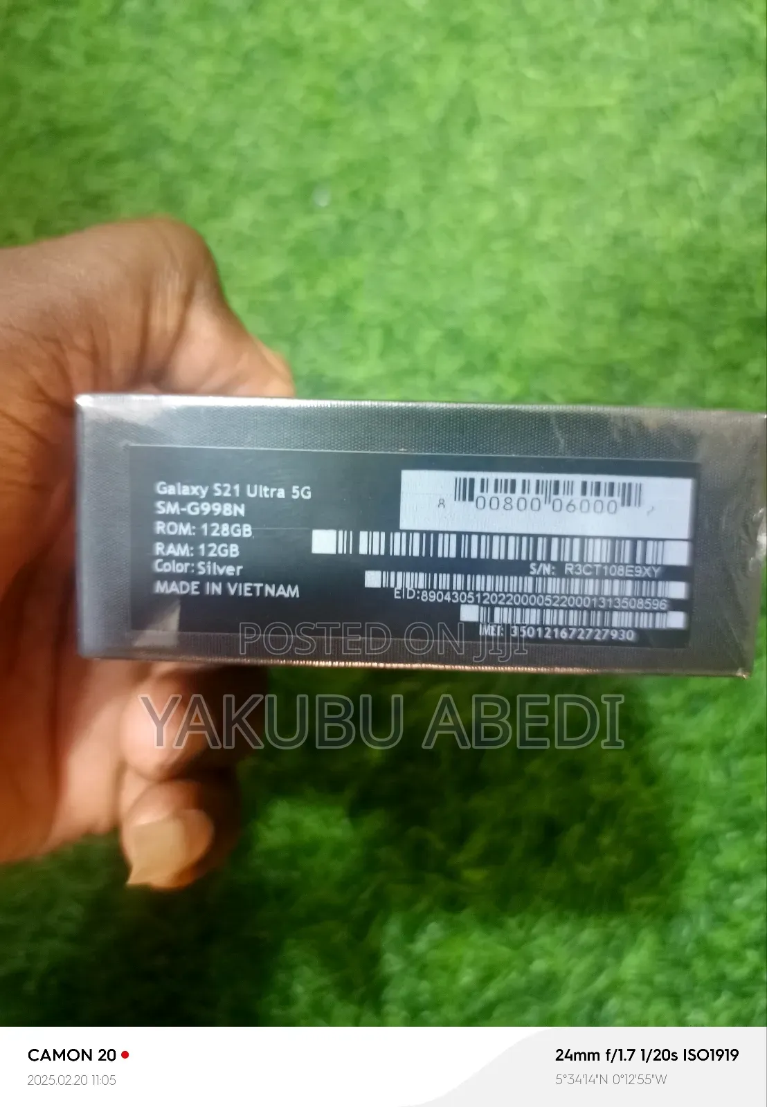 New Samsung Galaxy S21 Ultra 5G 128 GB Black