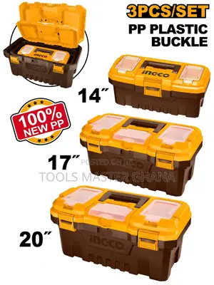3 Pcs Plastic Tool Boxes Set - Pbxk0301