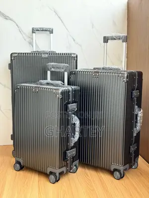 Password Lock 3 Pieces Luggage Set - Gray (Free Delivery)