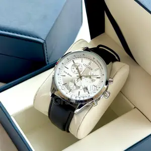 Citizen Chronograph Men’S Leather Wristwatch (Free Delivery)