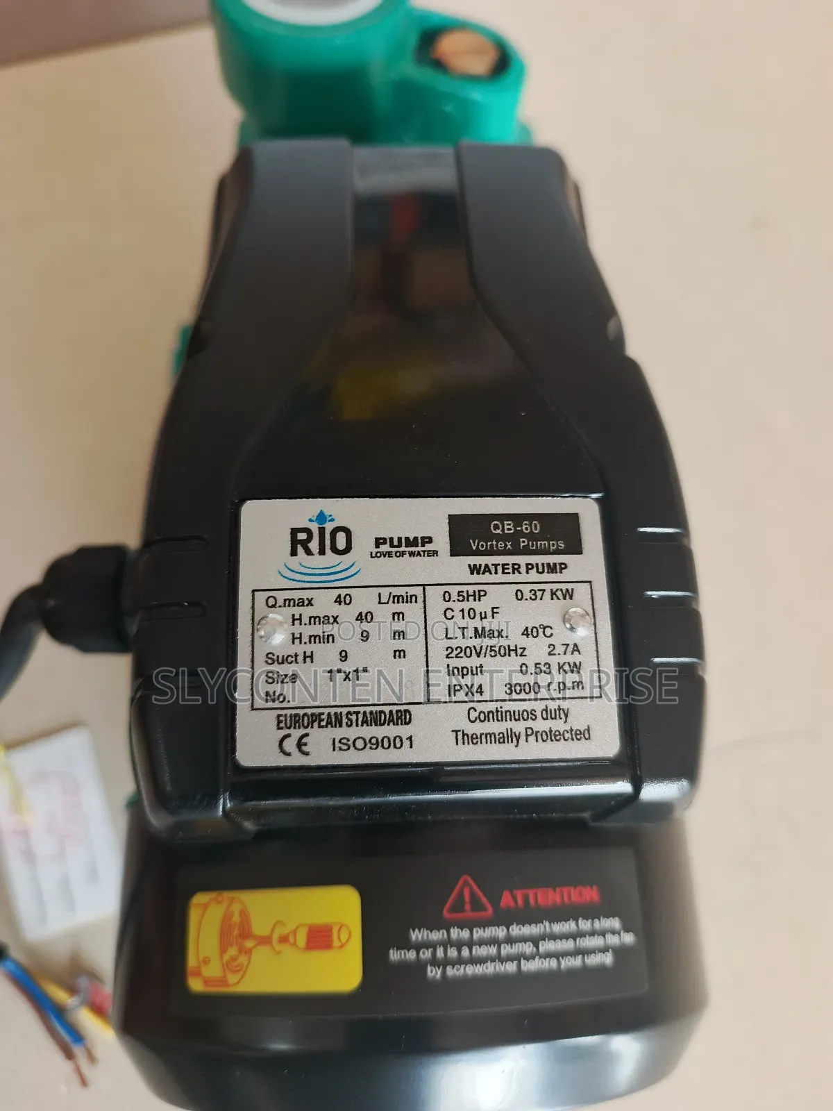 Rio 0.5hp Water Pump