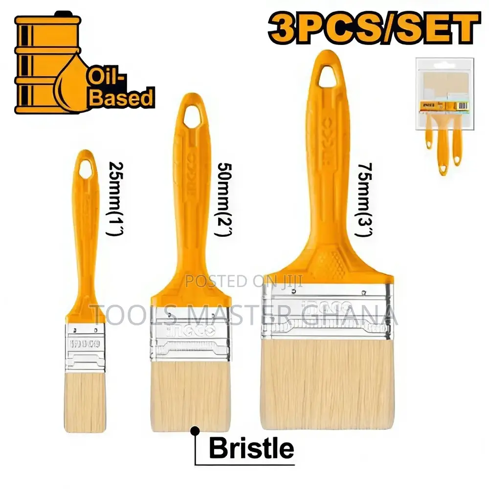 3 Pcs Paint Brush Set - Chptb7860301